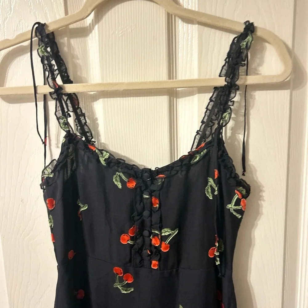 For Love and Lemons Cherry Print Mini Dress - Picture 5 of 7